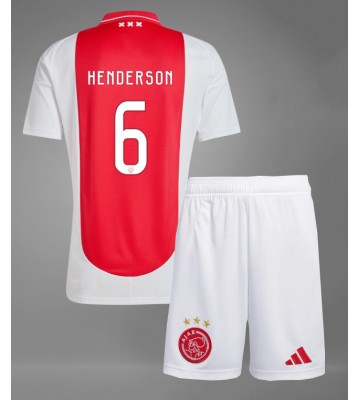 Ajax Jordan Henderson #6 Hemmakläder Barn 2024-25 Kortärmad (+ Korta byxor)